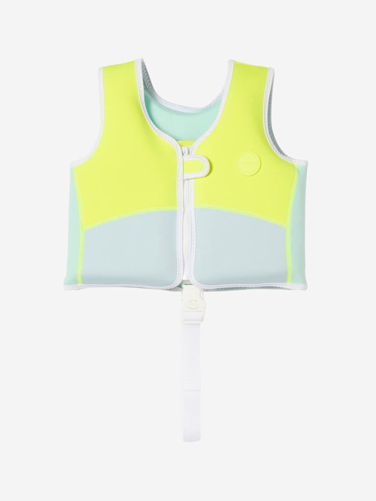 Sunnylife Kids Salty the Shark Swim Vest in Yellow (34cm)