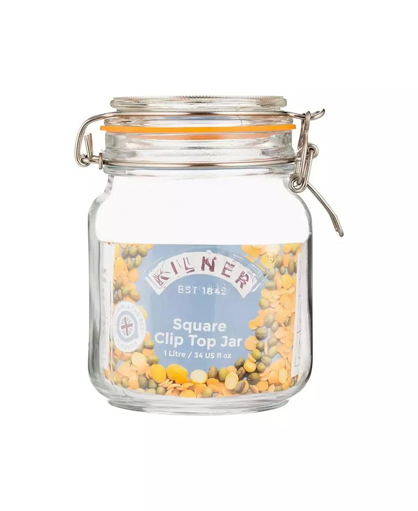 Kilner Set of 3 Square Clip Top Jars 2