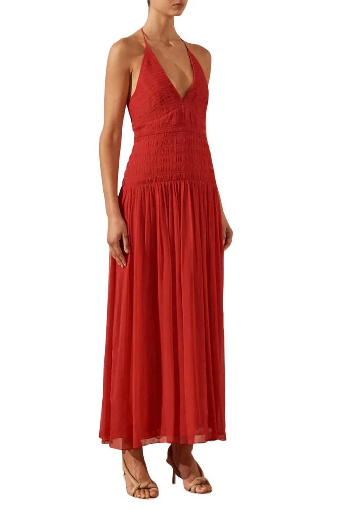 Shona Joy HALTER TIE MIDI DRESS 4
