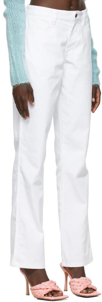 Danielle Guizio White Classic Carpenter Jeans 2