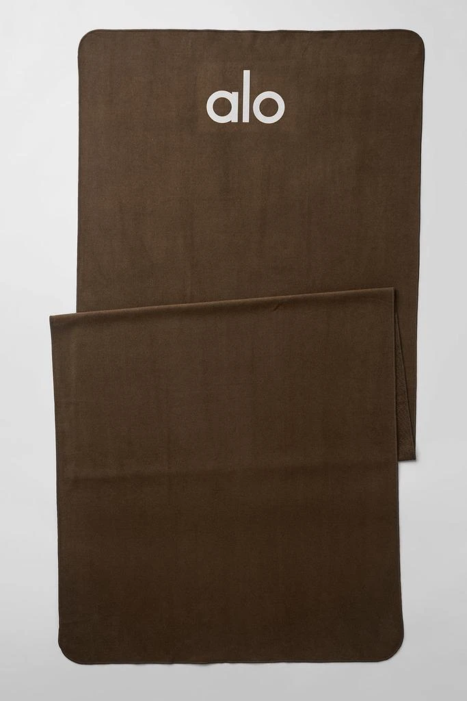 Alo Yoga Grounded No-Slip Mat Towel - Espresso 1