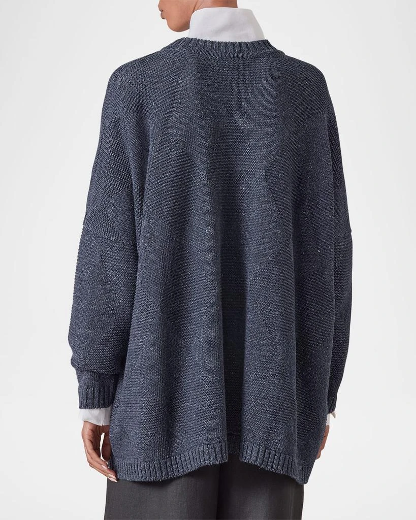 Eskandar 34 Width Round Neck Sweater (Mid Plus) 6