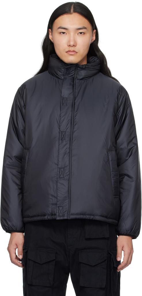 BEAMS PLUS Black MIL Puff Ver.2 Ripstop Jacket