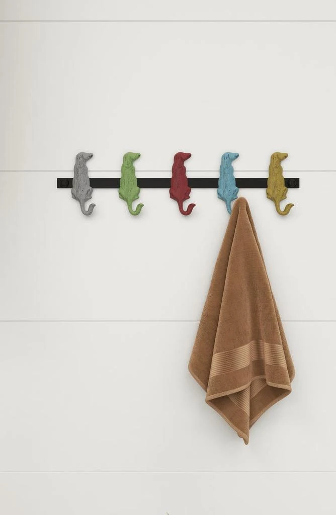 UMA Multicolored Metal 5-Hanger Wall Hook 7
