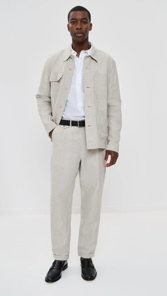 Alex Mill Standard Pleated Pants In Flax Linen 4