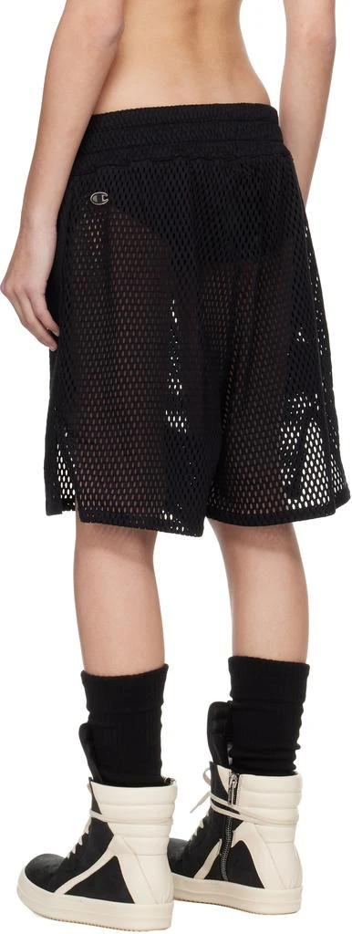 Rick Owens Black Champion Edition Mesh Shorts 4