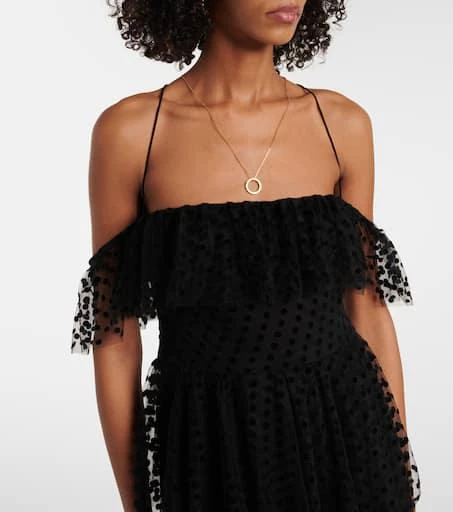 Alexandra Miro Carmen tiered tulle maxi dress 4