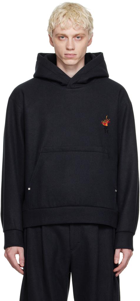 WOOYOUNGMI Navy Volcano Hoodie