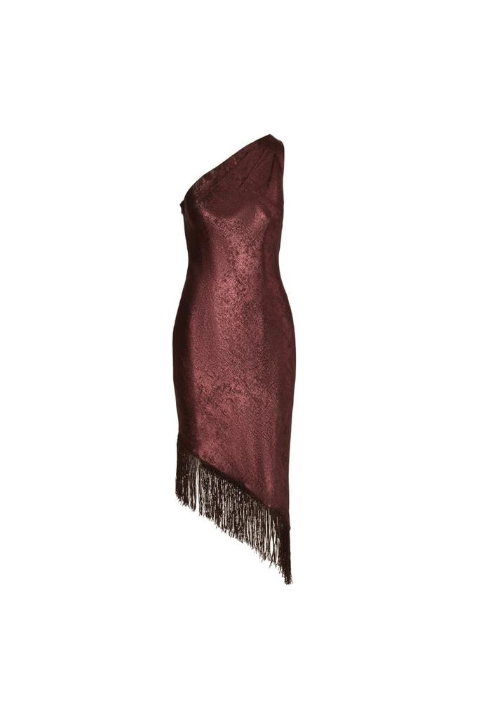 Adrianna Papell Foil woven cocktail dress 1
