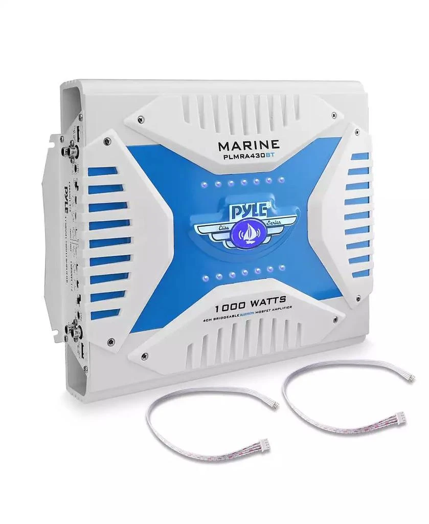 Pyle 4-Channel Marine Bluetooth Amplifier - 1000 Watt Bridgeable