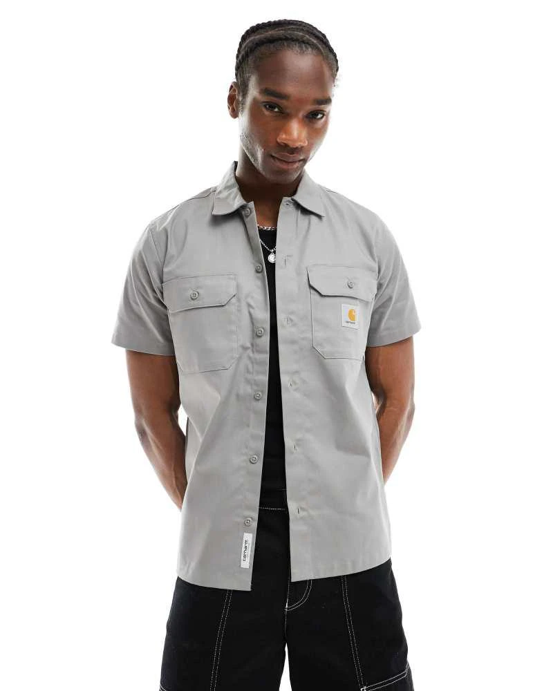 Carhartt WIP Carhartt WIP master shirt in grey 1