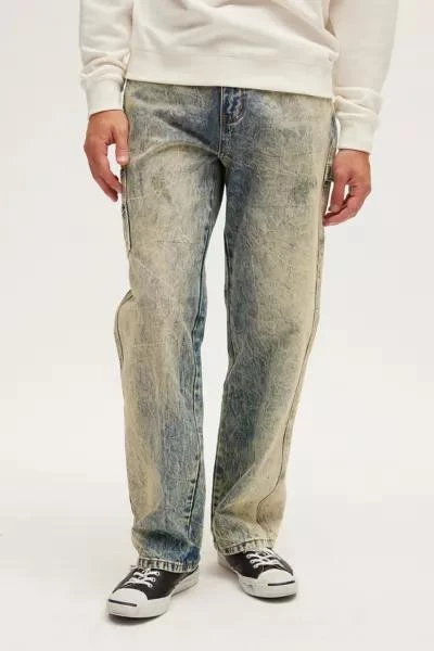 GUESS JEANS GUESS ORIGINALS Acid Wash Denim Carpenter Jean 1