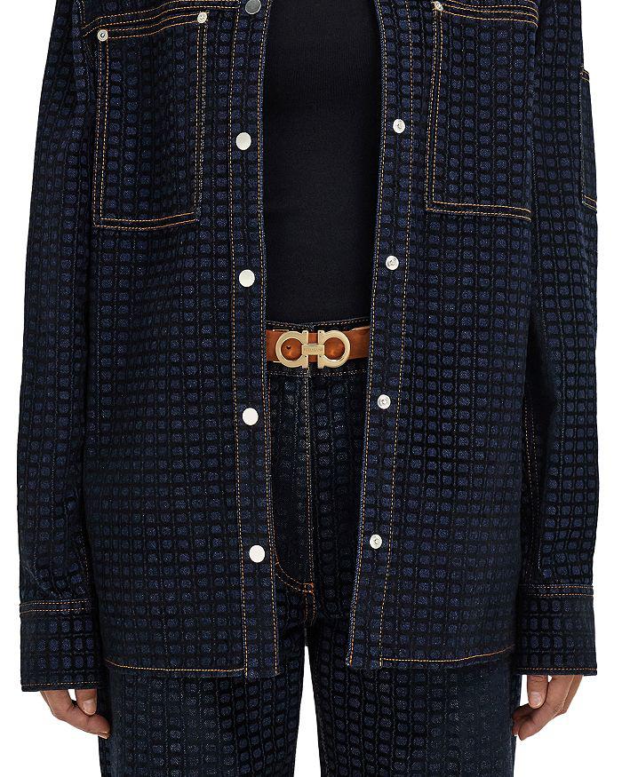 Salvatore Ferragamo Women's Donna Gancini Nubuck Belt