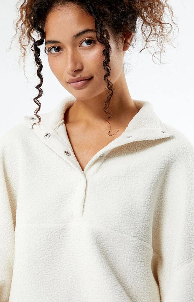 PacSun Ski Half Snap Cropped Sweatshirt 2