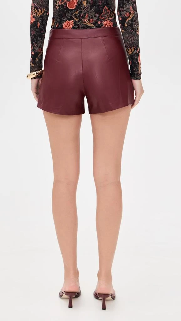 LAGENCE Dionne Faux Leather Shorts 2