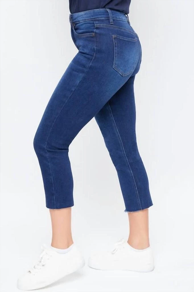 YMI Missy Hide Your Muffin Top Skinny Jean In Dark Indigo 2