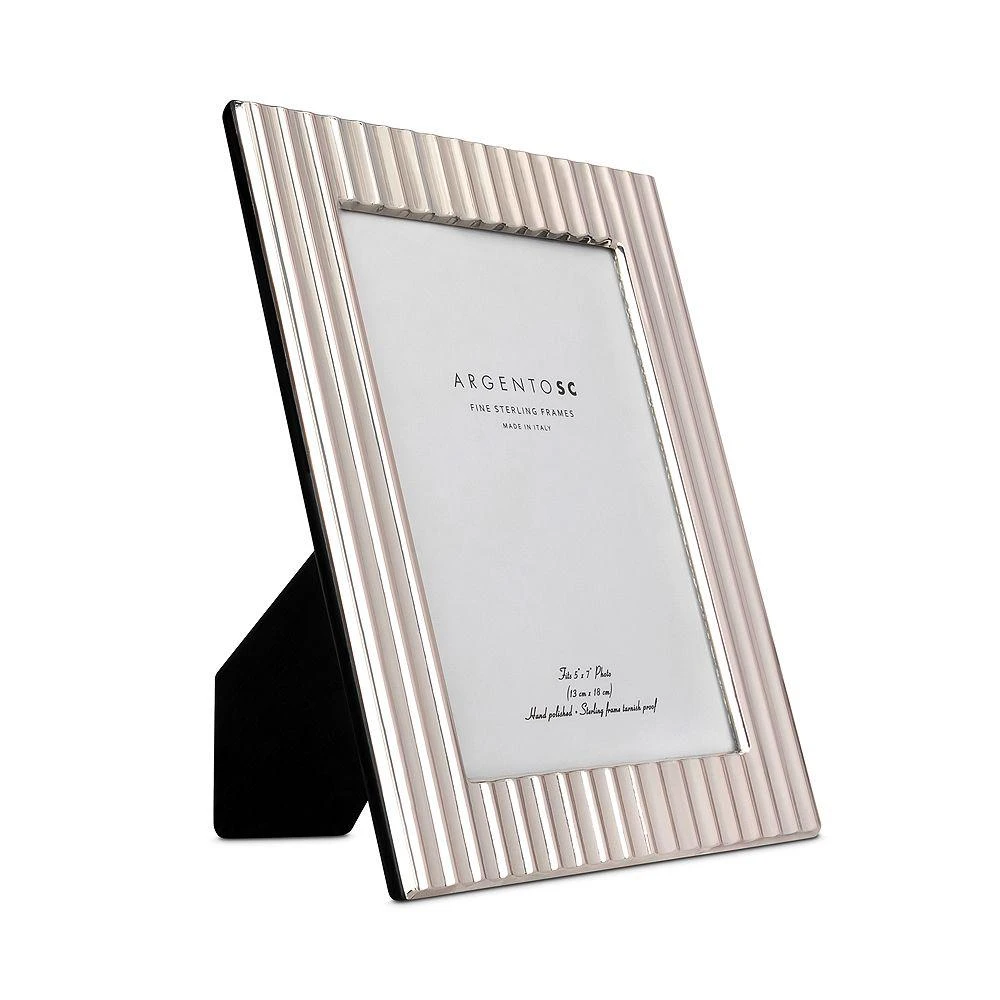 Argento SC Fluted Sterling Silver Picture Frame, 5" x 7" 2
