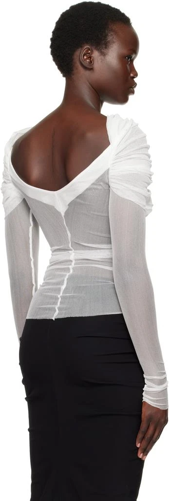 Christopher Esber White Veiled Blouse 3