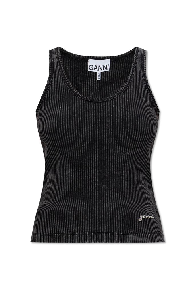 GANNI サマーヒット Ganni Ganni Graphic Printed Crewneck T-Shirt - T-Shirts