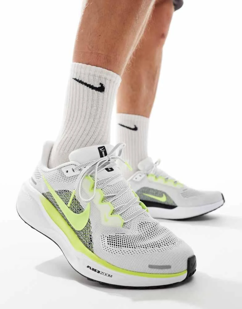 NIKE Nike Running Air Zoom Pegasus 41 trainers in white and yellow 3
