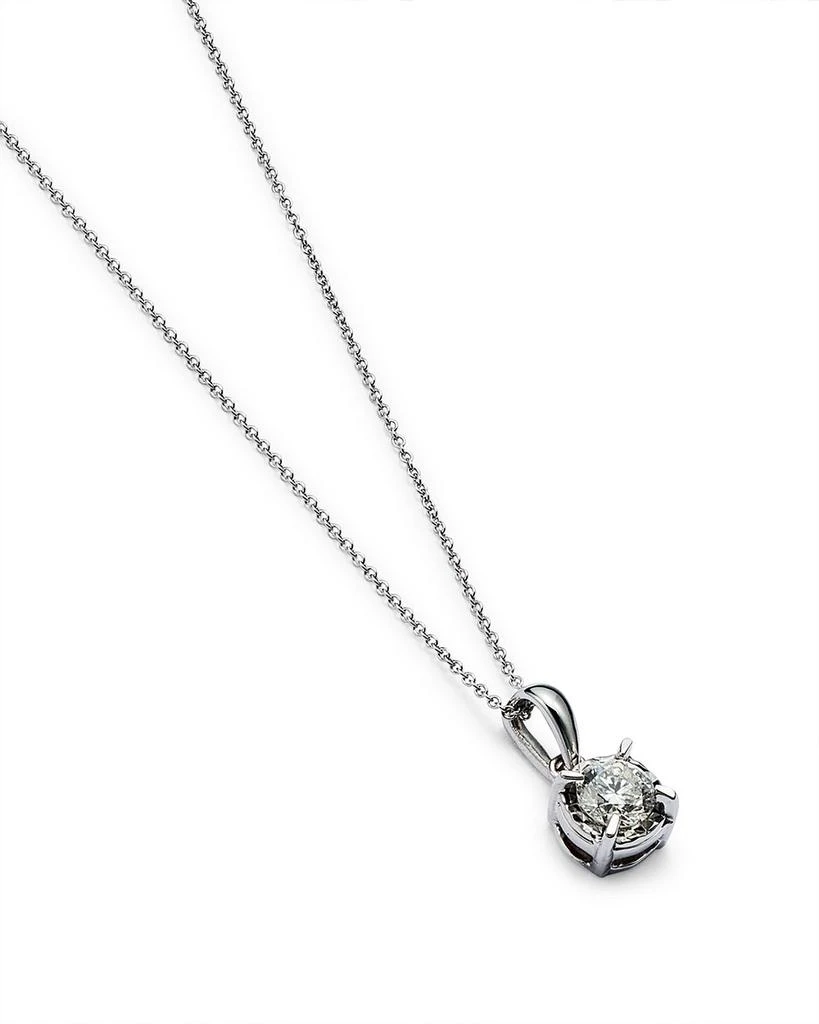 Bloomingdale's Diamond Solitaire Pendant Necklace in 14K White Gold, 0.30 ct. t.w.  - Exclusive 4