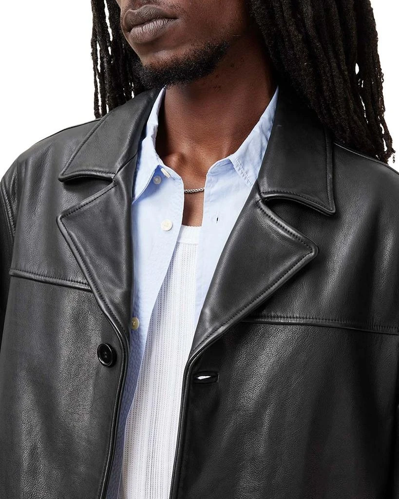 ALL SAINTS Lucas Regular Fit Leather Coat 7