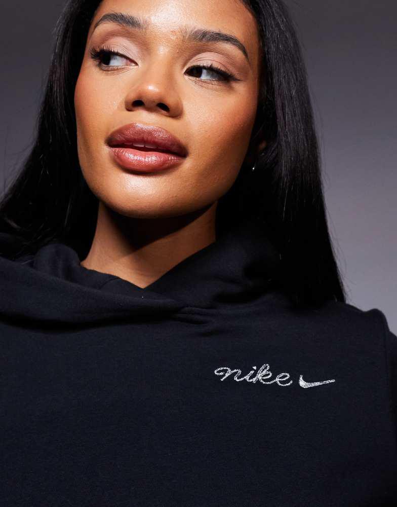 nike black cropped sweatshirt