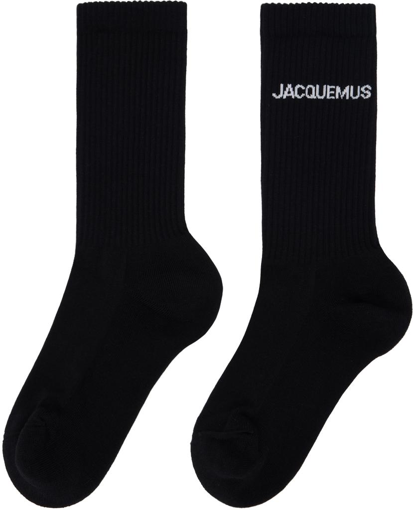 JACQUEMUS Black Les Classiques 'Les chaussettes Jacquemus' Socks