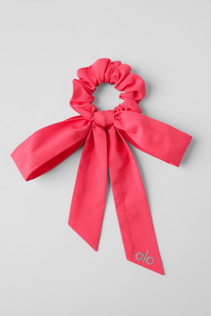 Alo Love Knots Tie Scrunchie - Candy Red