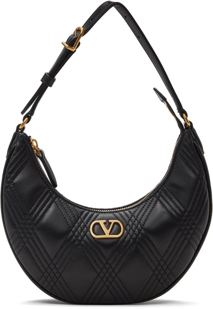 Valentino Black Quiltie 67 Mini Bag 1