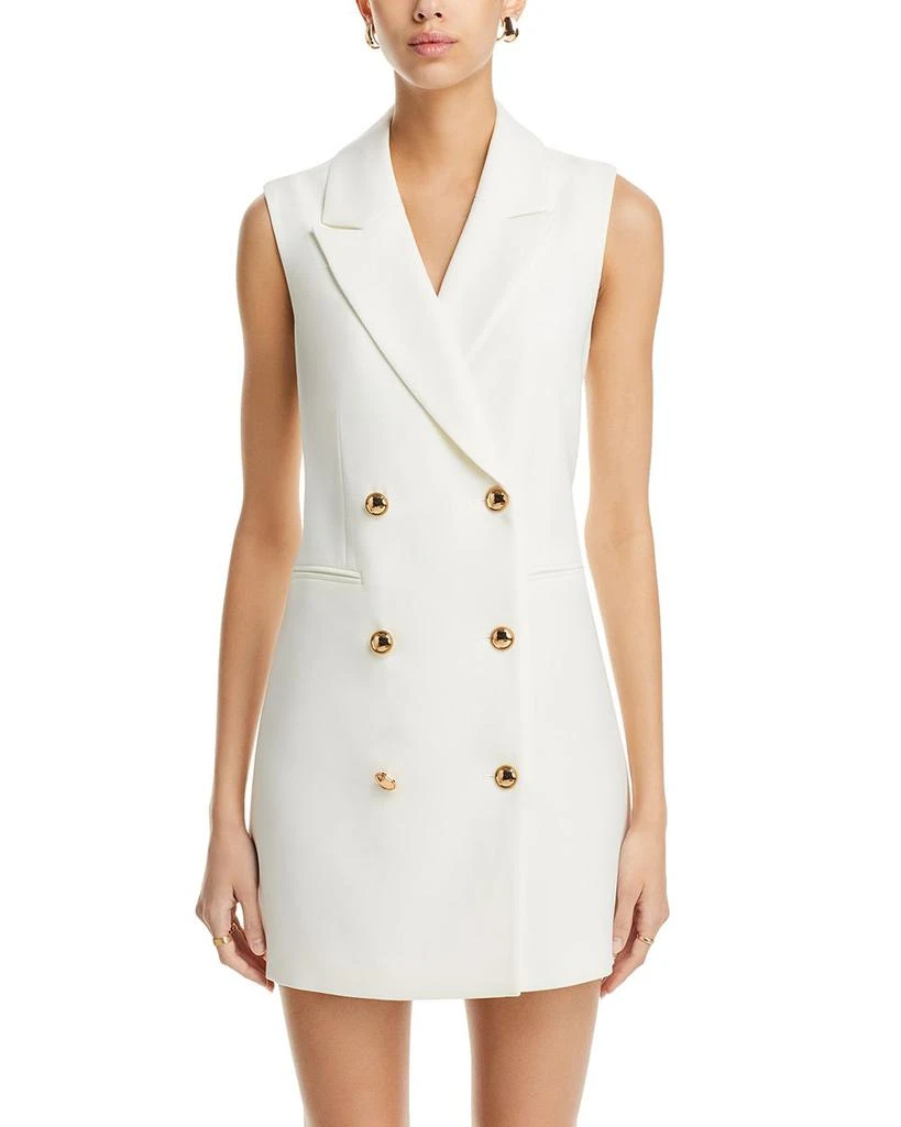 French Connection Whisper Sleeveless Tux Mini Dress 7