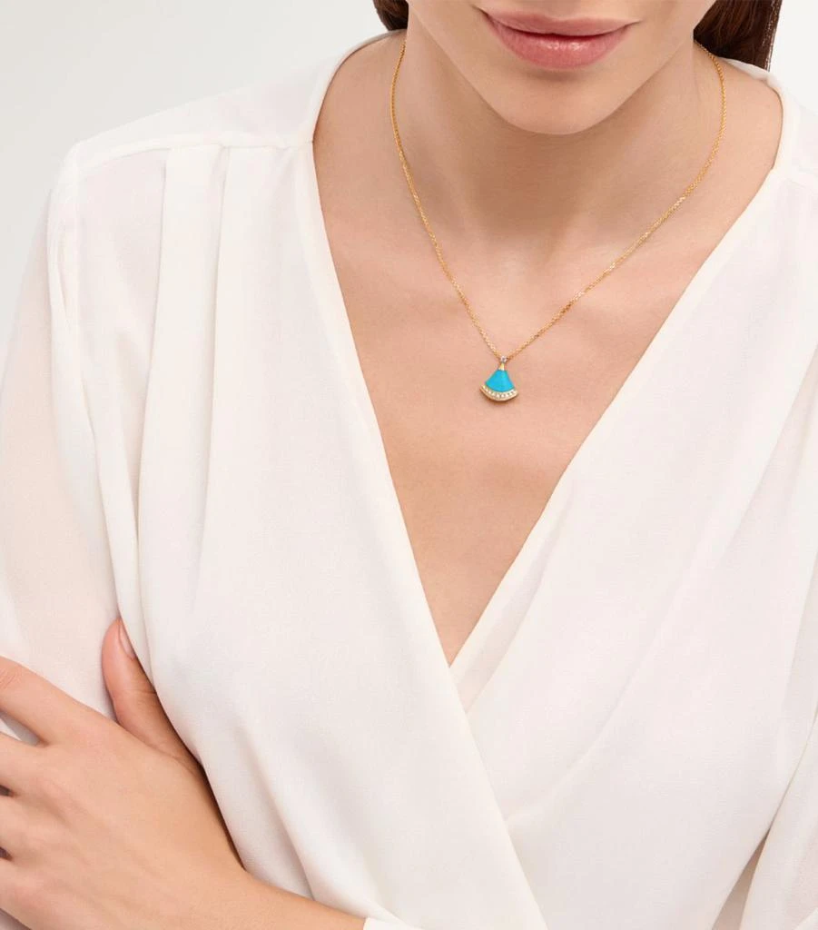 BVLGARI Rose Gold, Diamond and Turquoise Divas’ Dream Necklace 2