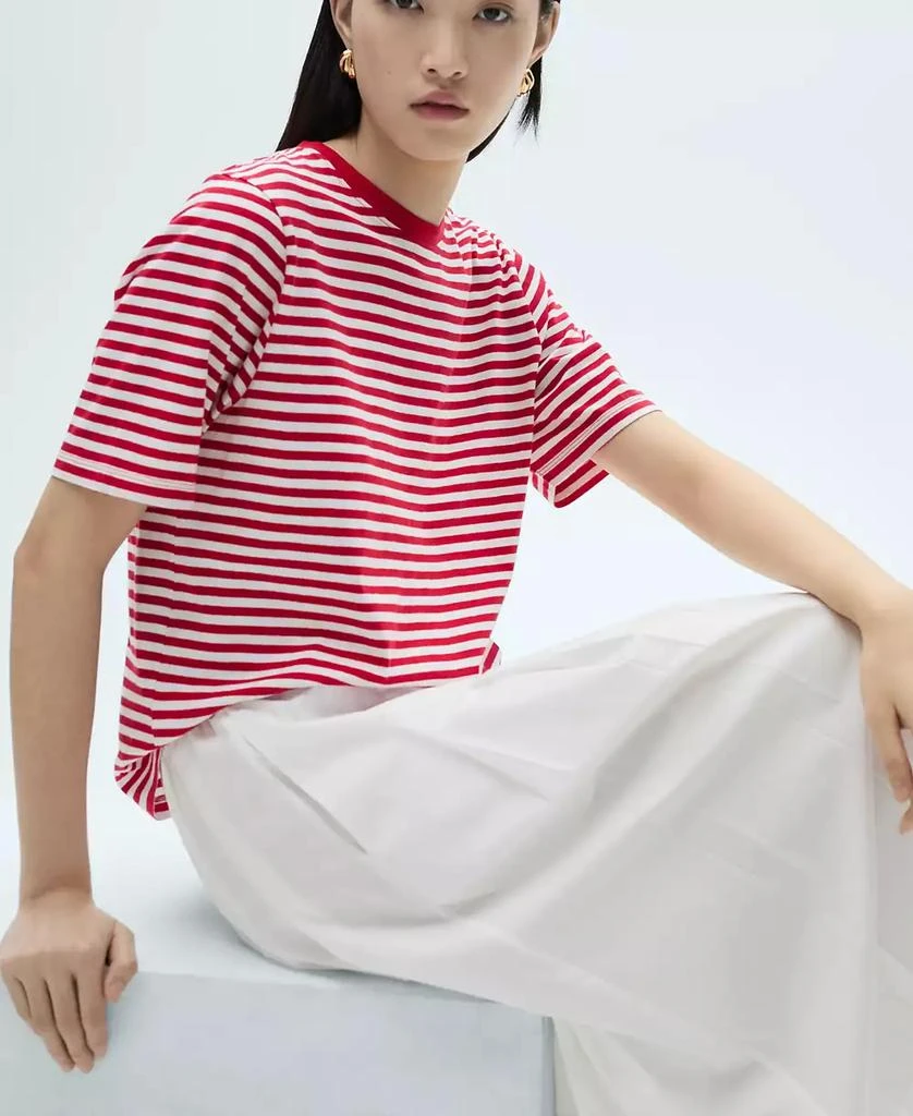 Mango Women's Cotton Pleated Skirt 4