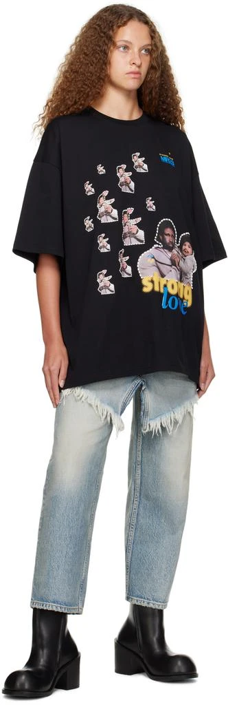 Martine Rose Black Graphic T-Shirt 4