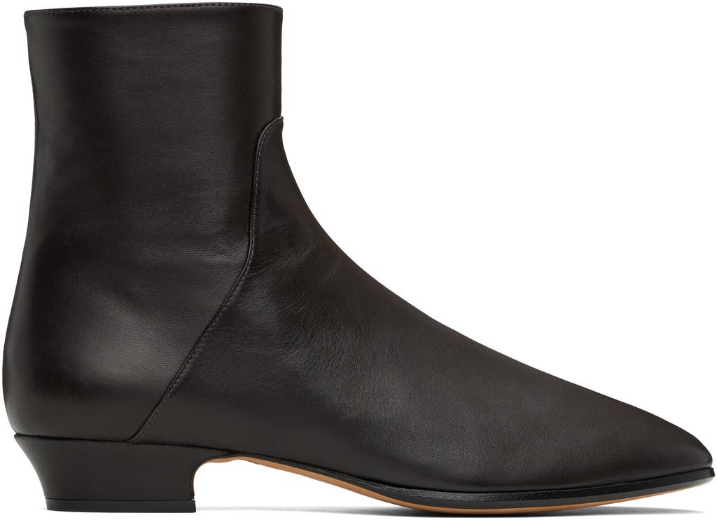 The Row Brown Hereditas 25 Ankle Boots