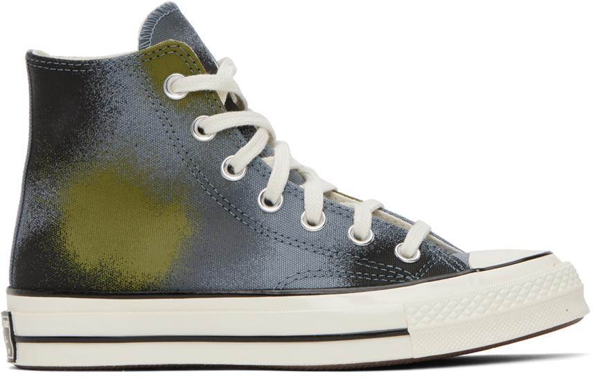 Converse Blue Chuck 70 Spray Paint Sneakers