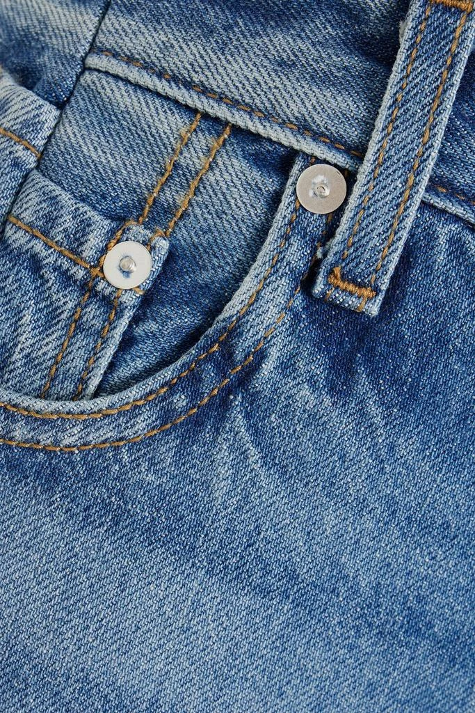 EB DENIM OG Replica frayed high-rise straight-leg jeans 4