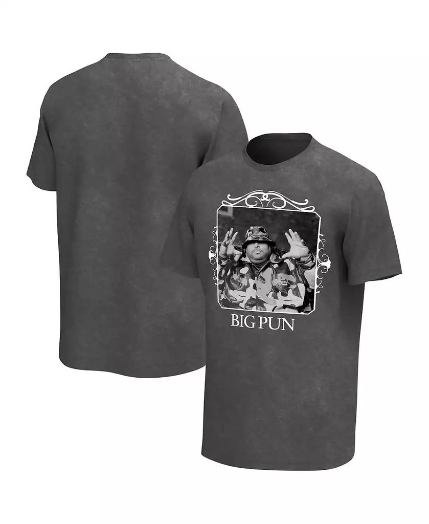 Philcos Men's Charcoal Big Pun Frame Washed Graphic T-shirt 1