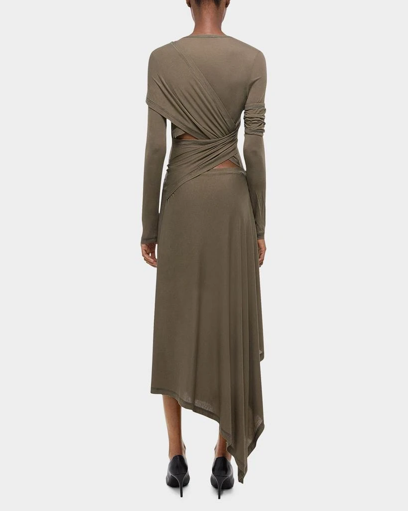 Helmut Lang Draped Knit Protection Dress 3