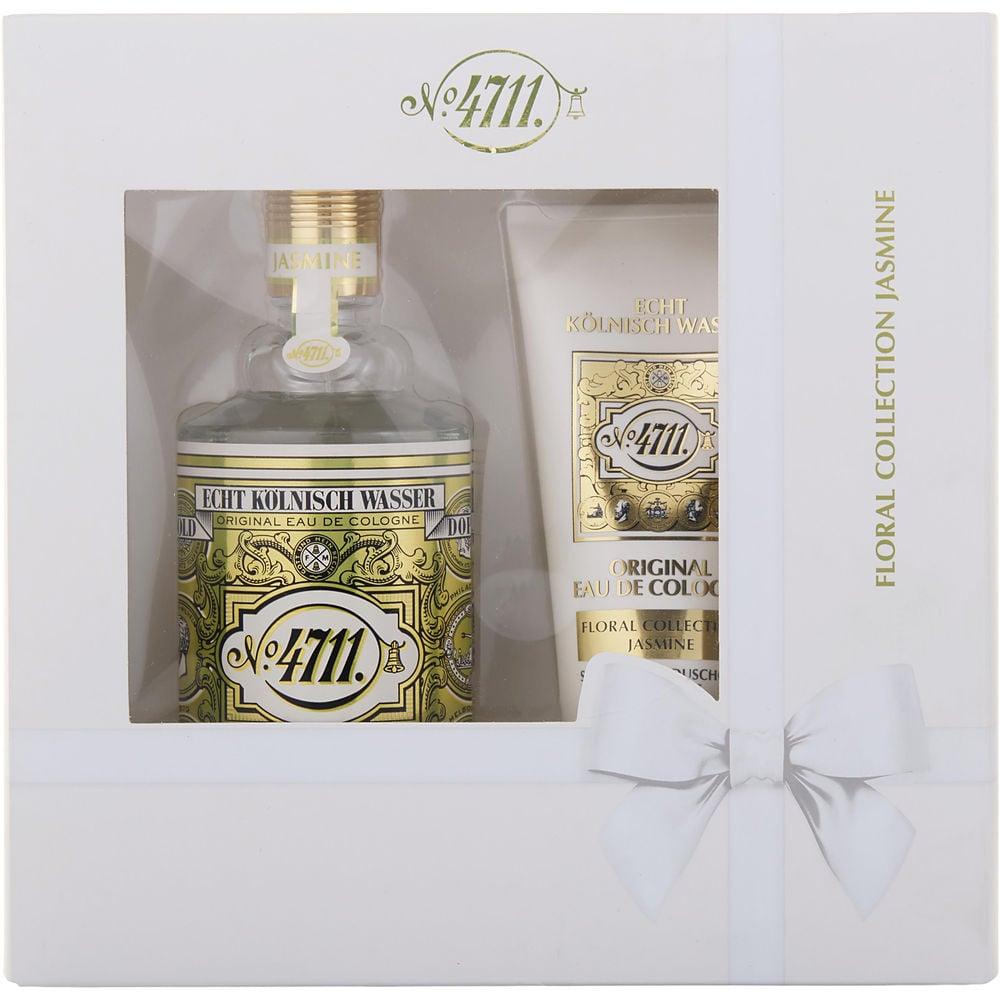 4711 Floral Collection Jasmine By  Eau De Cologne Spray 3.4 Oz & Shower Gel 1.7 Oz Women