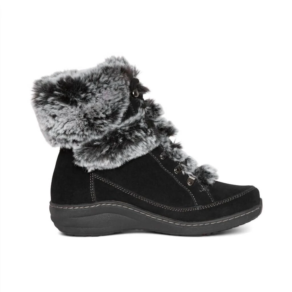 Aetrex Women's Fiona Winter Boots In Black 2
