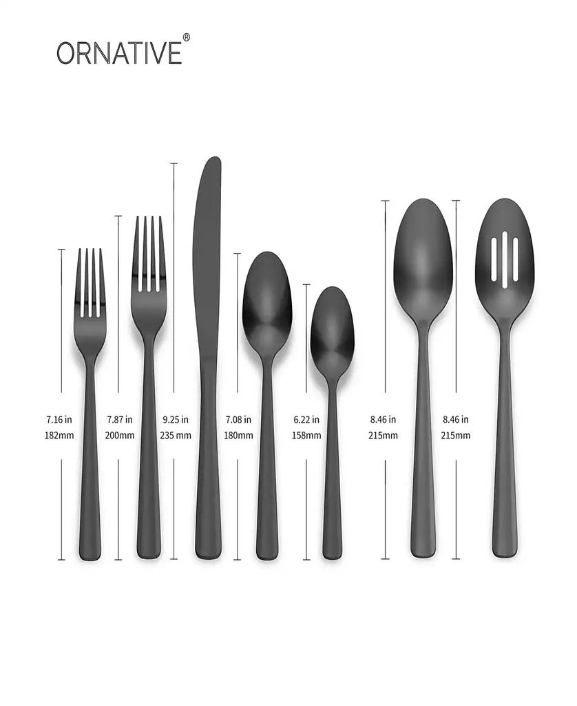 Ornative Alicja 42 Piece Flatware Set with Wire Caddy, Service for 8 3