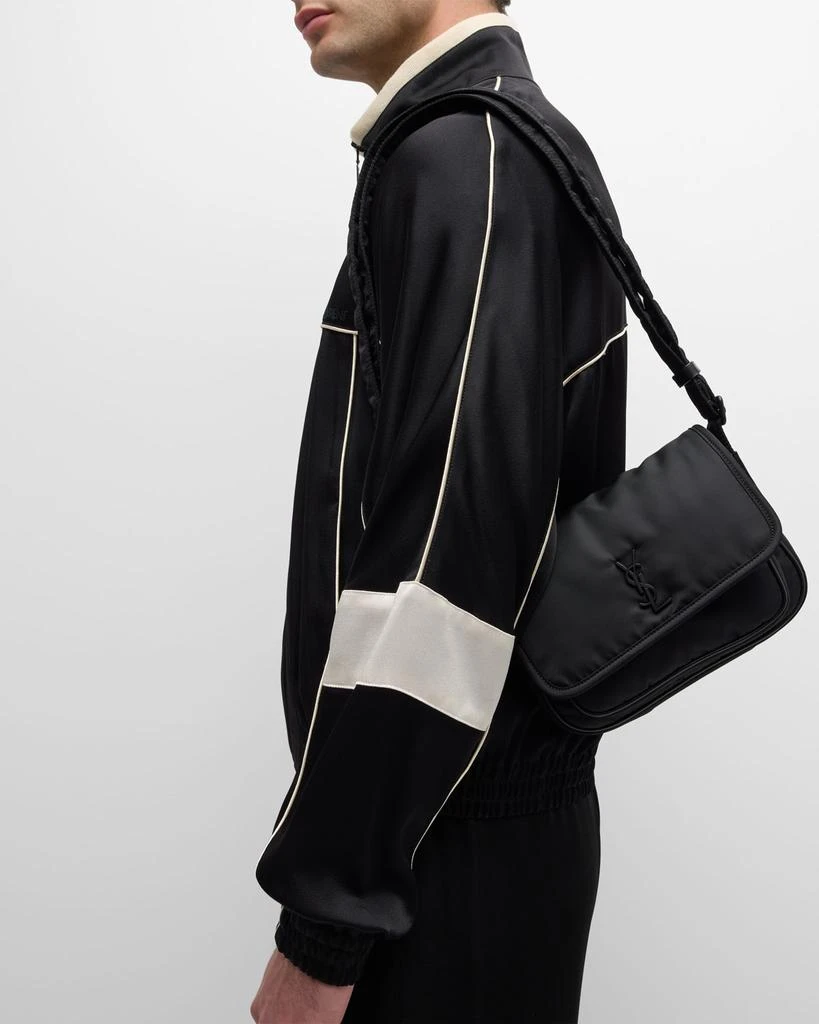 Yves Saint Laurent Men's Niki YSL Messenger Bag in Nylon 5