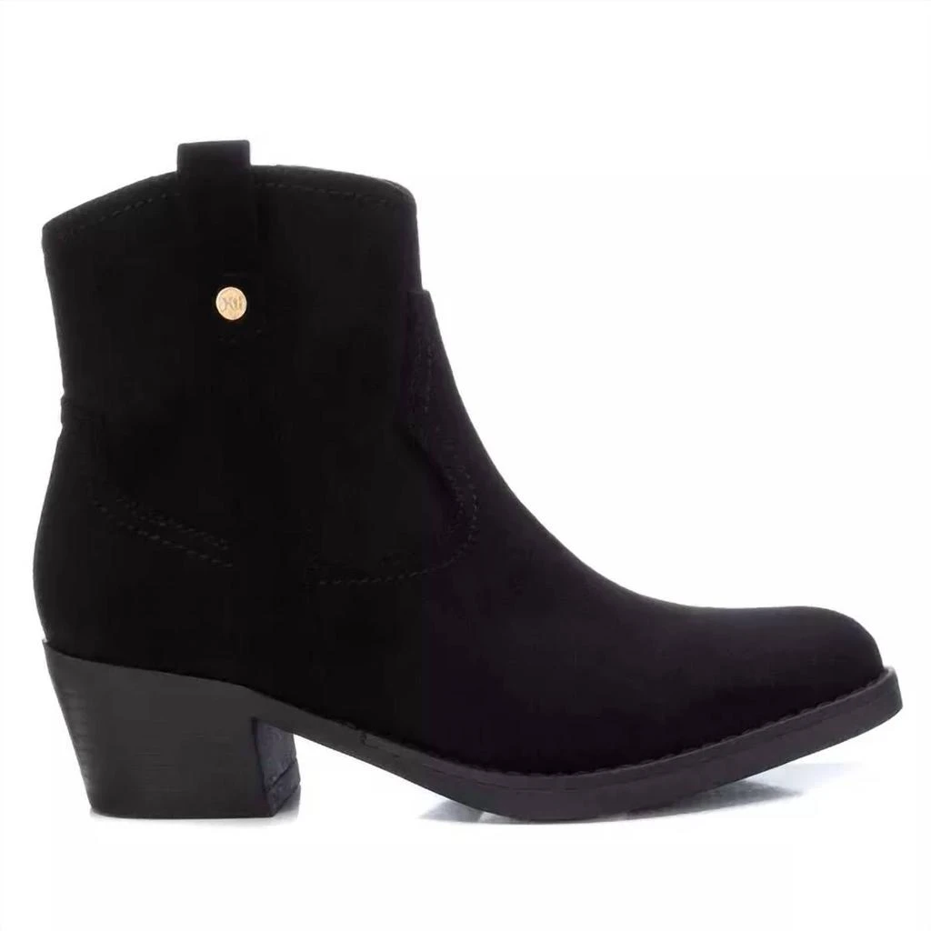 Xti Women's Suede Italian Western Boots In Black 2