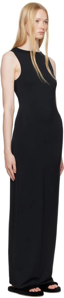 SKIMS Black Smooth Layers Long Boat Neck Maxi Dress 2