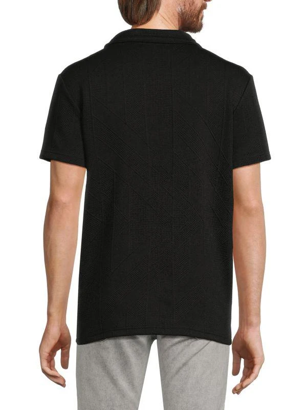 American Stitch Textured Zip Polo 2