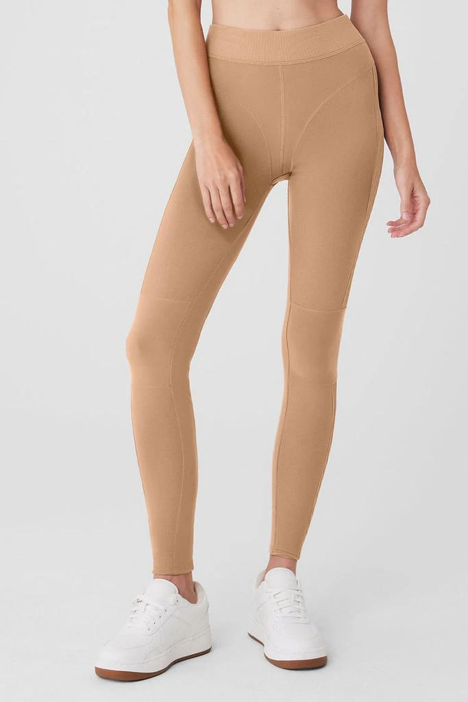 Alo Alosoft High-Waist Head Start Legging - Toasted Almond