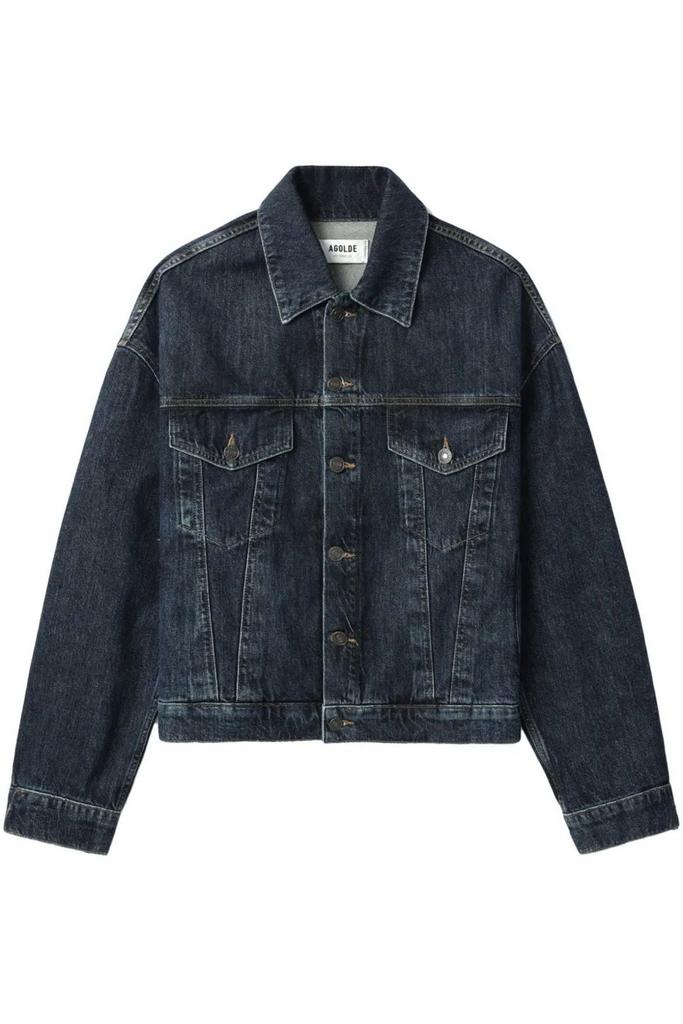【関税込み】AGOLDE ブルー Reworked Wayne デニムジャケット AGOLDE Reworked Wayne Jacket in Clarity | REVOLVE
