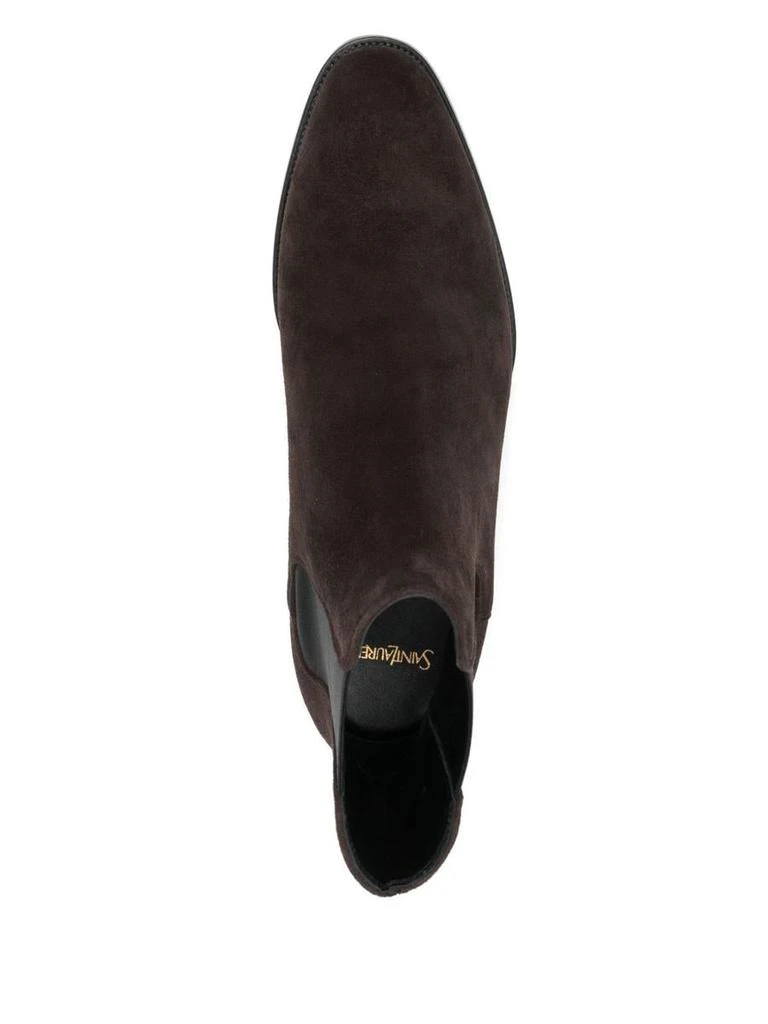 Yves Saint Laurent Saint Laurent "Chelsea Wyatt" Suede Ankle Boots 4
