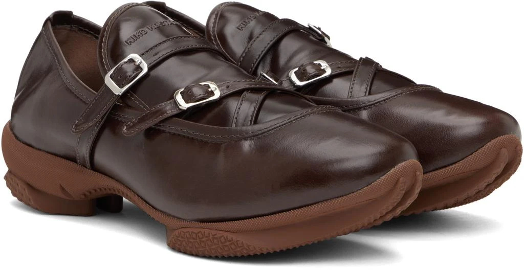 Kiko Kostadinov Brown Sonia Buckled Loafers 4